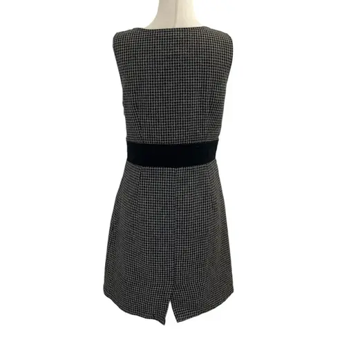Emmelee Gray&Black Side Zip Dress Houndstooth Pattern Women Size Medium | 45-30