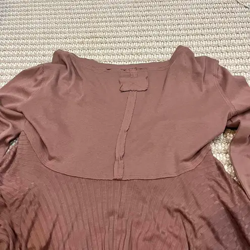 Free People  We The Free Clover Split Neck Babydoll Tunic