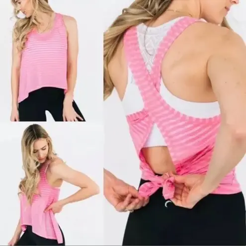 Zyia NWT Pink Nimbus Split Back Tank L