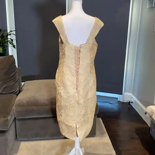 Women’s Mother of the Bride Dress Corset Back & Chiffon Jacket Size XL