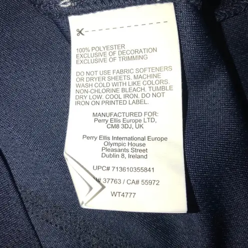 BEN HOGAN Womens Golf Sleeveless Performance Shirt with UPF 40 Size XXL Navy New Blue