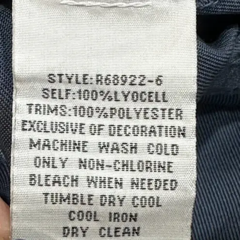 Johnny Was Pull On Elastic Waist Blue Cargo Pants NEW With Tags XL R68922-6