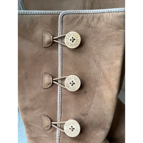 UGG Classic Button High Boots - Light Brown size 9