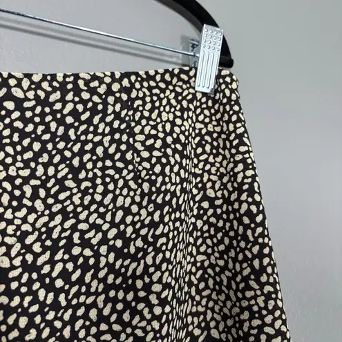 Coldwater Creek Womens 90's Style Black & White Polka Dot Skirt - Size 14 Petite