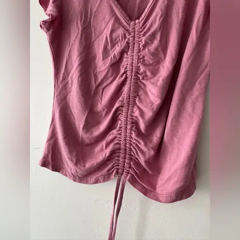 Olivia Rae Livi by Pink Ruched Short Sleeve Top