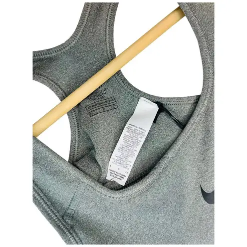 Nike New  Pro Classic Medium Support Sports Bra Dry Fit Carbon Gray Womens S