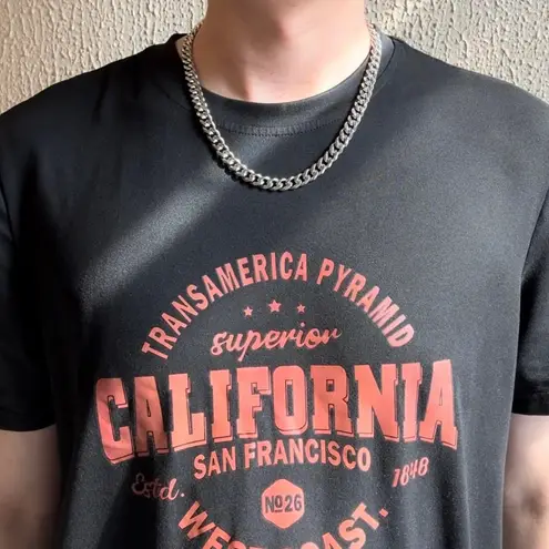 Link Chain Necklace for Men Women Streetwear Punk Hip Hop Unisex Style Silver