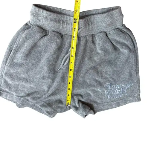 Ames Worldwide Terry Signature Logo Shorts Gray High Rise Korean Loungewear KPop Size M