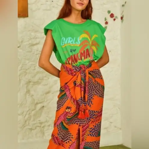 Farm Rio Ipanema Graphic T-Shirt, Green Medium