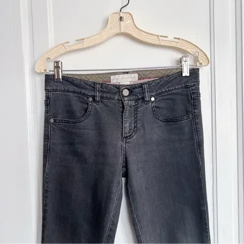 Stella McCartney • grey ombre skinny jeans dip dye low rise ankle faded