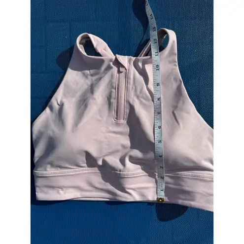 Lululemon *NWT, , Women, Energy High Neck Bra with Zip, Sz 8, Soft Pink B …