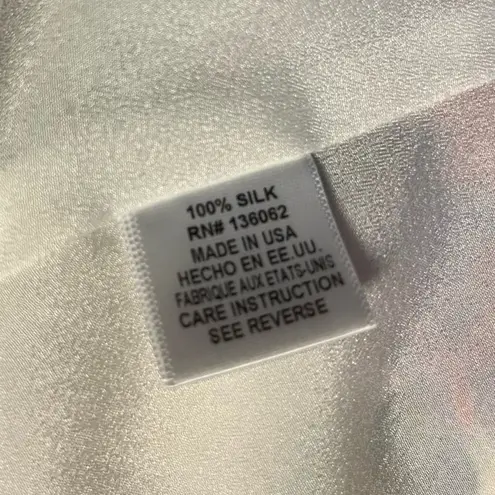 Lavender Brown Tank 100% Silk Floral Racerback Adjustable Strap Top Sz S EUC