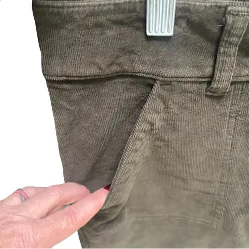 Carhartt  Corduroy Skirt Size 8 Olive Green Knee Length Fall Pockets Academia - Image 4