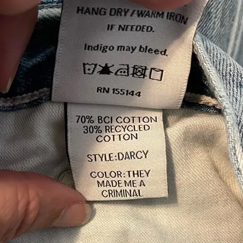 Boyish By Her Jeans Darcy High Waisted Pop Crop Size 32 New Without Tags