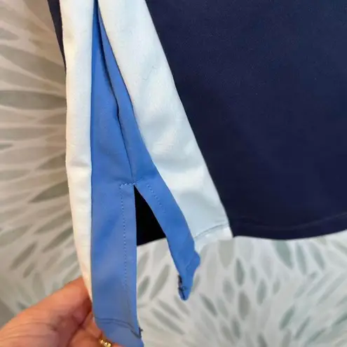 Wilo the Label High Rise Blue Split Hem Flare Leggings Yoga Pants Sz Small