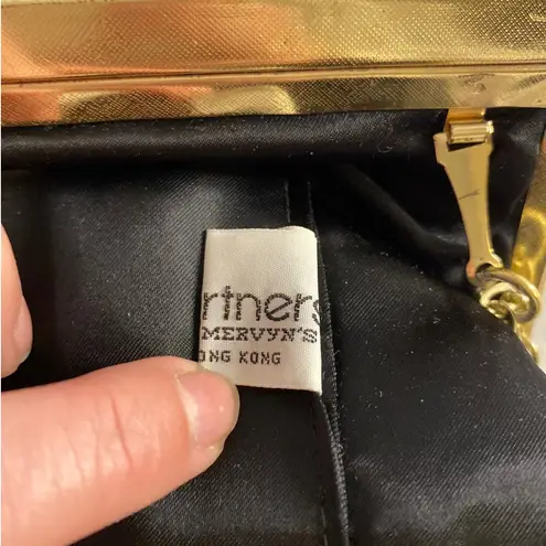 Vintage Black Beaded Sequin Evening Clutch Partners Mervyn’s Hong Kong