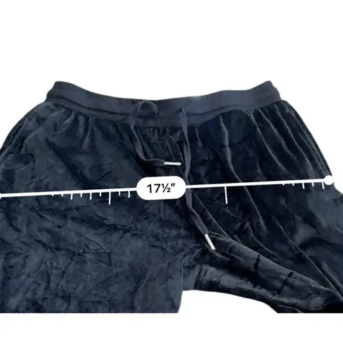 Juicy Couture  Velour Black Rhinestones Track Pants Size medium