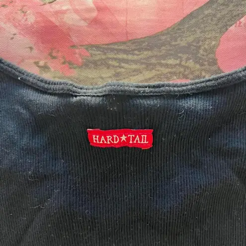 Hard Tail Forever y2k  black cotton full length cami tank top - Image 3