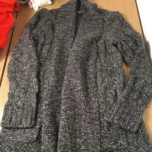 New Women’s 89th & Madison Sweater Cardigan Knee Length Gray Size Small/Medium
