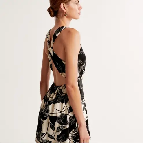 Abercrombie & Fitch  Linen Blend Printed Sequin Floral Dress - Image 2