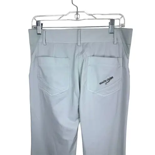 Marie Claire Sport Women's Flare Leg Pants blue casual stretch sz large