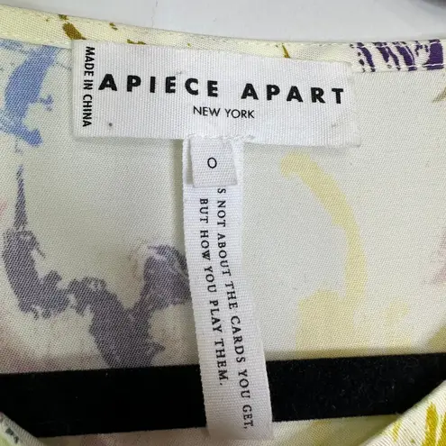 Apiece Apart Bequia Top in Brushstrokes Floral size 0 career