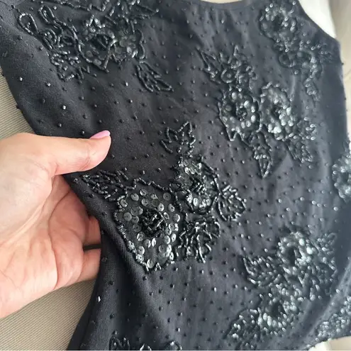 Vivienne Tam NEW black beaded tank top