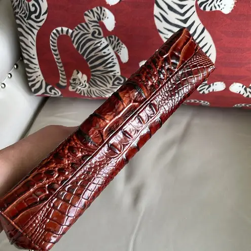 Brahmin Kayla Pecan Melbourne Croc Clutch
