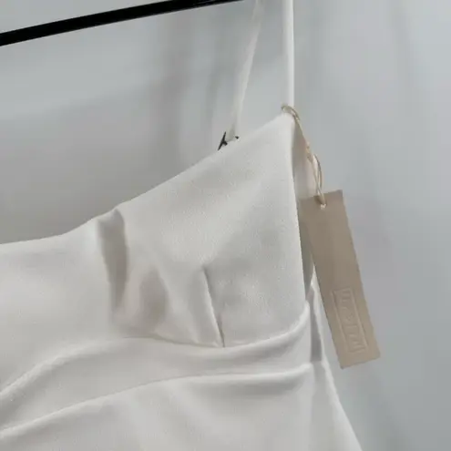 HAIGHT Swimsuit Size Medium Crepe Jen One Piece Sweetheart Off White NWT Swim