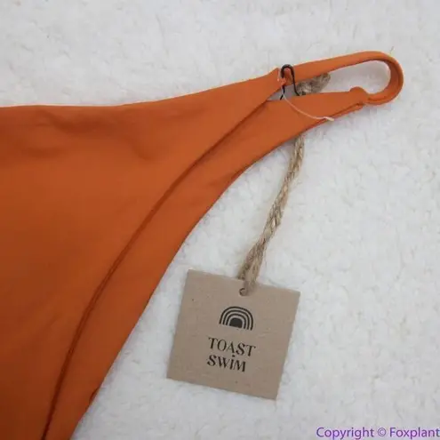 NEW Toast Swim Free People String Bikini Bottom in rusty red, L Red Size L