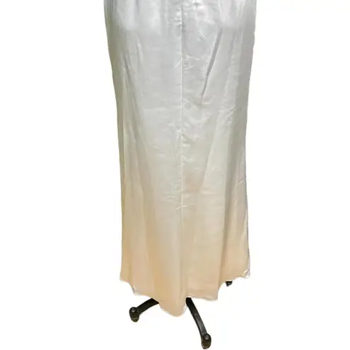Lulus Eternal Infatuation White Satin Strapless Maxi Dress Size XS White