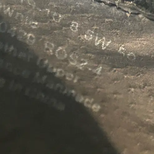 Ros Hommerson Tawnie Lizard Black Patent Low Heel with Bow Size 8.5W