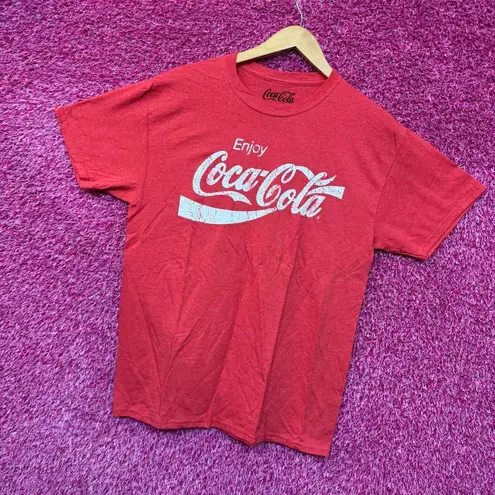 Enjoy Coca-Cola Classic Coke Products Slogan Promo Tee M  - Image 3