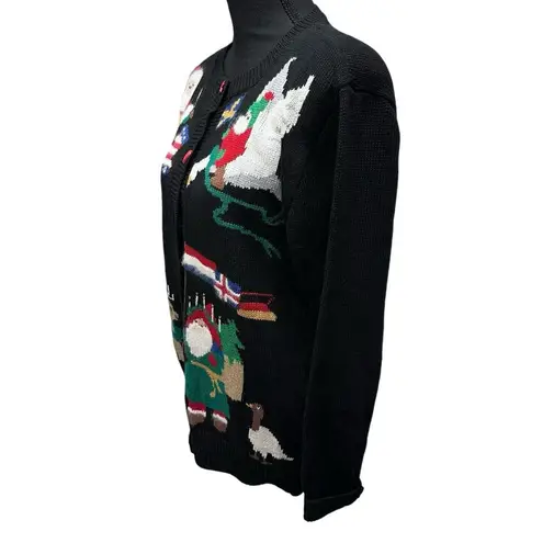Susan Bristol Vintage 92' Holiday Sweater Women's Size Small Cardigan