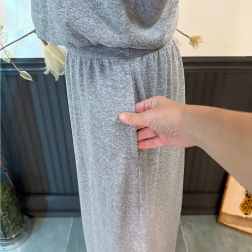 prAna Heather Gray Cozy Up Skyland Jersey Knit Maxi Dress ~ Size Small ππ