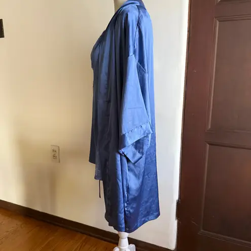 Victoria's Secret  | Periwinkle Satin Nightgown and Robe Set | Small / Medium thumbnail 2