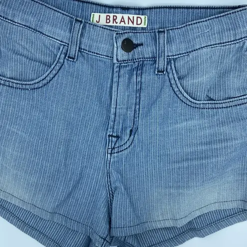 J Brand NEW!  Denim Jean Shorts Size 25 Engineer Railroad Stripe