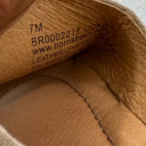 Born Suede Slingback Sandals Tan Comfort Casual Women Size 8