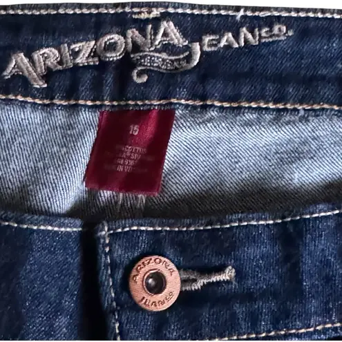 Arizona Jeans Arizona Jean Company Women's Dark Blue Denim Shorts Sz 15