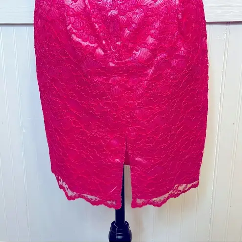 Jessica McClintock  80s vintage, pink lace, mini dress, sweetheart dress