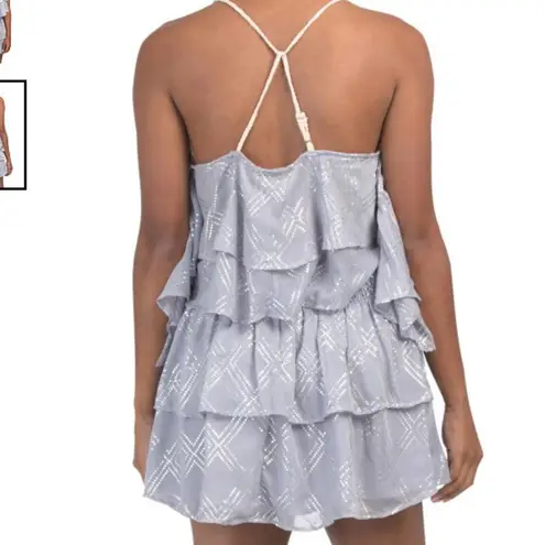 Surf Gypsy Juniors Metallic Deco Print Top M