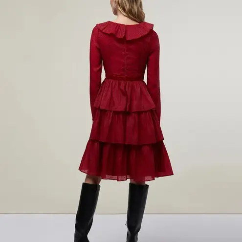 Rachel Parcell Ruffle Tiered Midi Dress Size 6