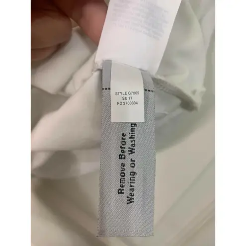 J.Crew White One Shoulder Ruffle Top Size Small #G7065