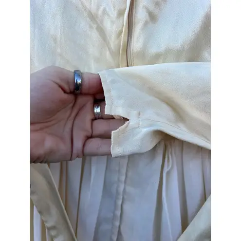 Gunne Sax 70s Off White Romantic Victorian Prairie Wedding Dress Sleeves Size 5