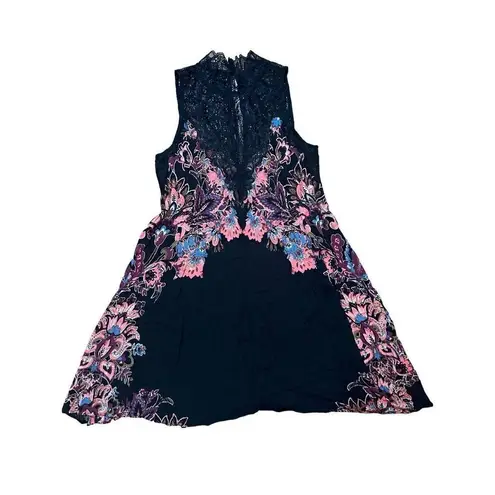 Free People Intimately  Marsha Trapeze Swing Slip Lace Floral Tunic Dress Sz XS thumbnail 3