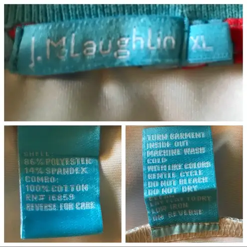 J. McLaughlin J Mclauglin Polo Shirt Dress Short Sleeve Blue Summer Casual Geometric