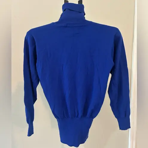 Bogner Blue Turtleneck Wool Blend Ski Wear Sweater Size M