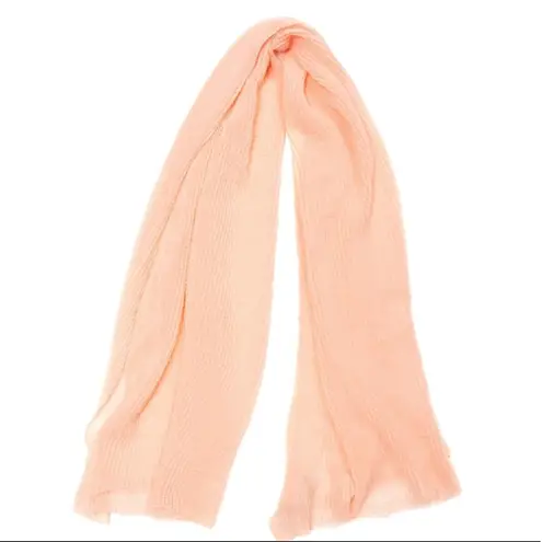 BCBG Pink Oversized Pleated Wrap Scarf NWT