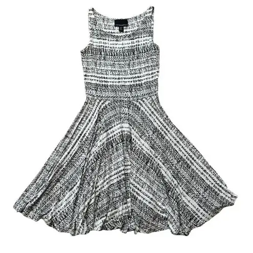 Cynthia Rowley  Black & White Geometric Print Sleeveless Knit Dress Size XS