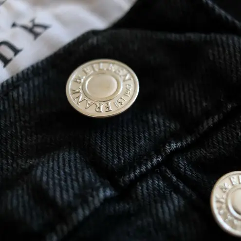 Frank & Eileen Monaghan Mom Jeans Fly Button High Rise Faded Black Size 30 ankle